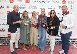Pablo Franco, Elisa San Román, Teresa Cobo, Raquel Pérez Cuevas (presidenta Consejo Regulador), Merche Cerrolaza, Arturo Peña.
