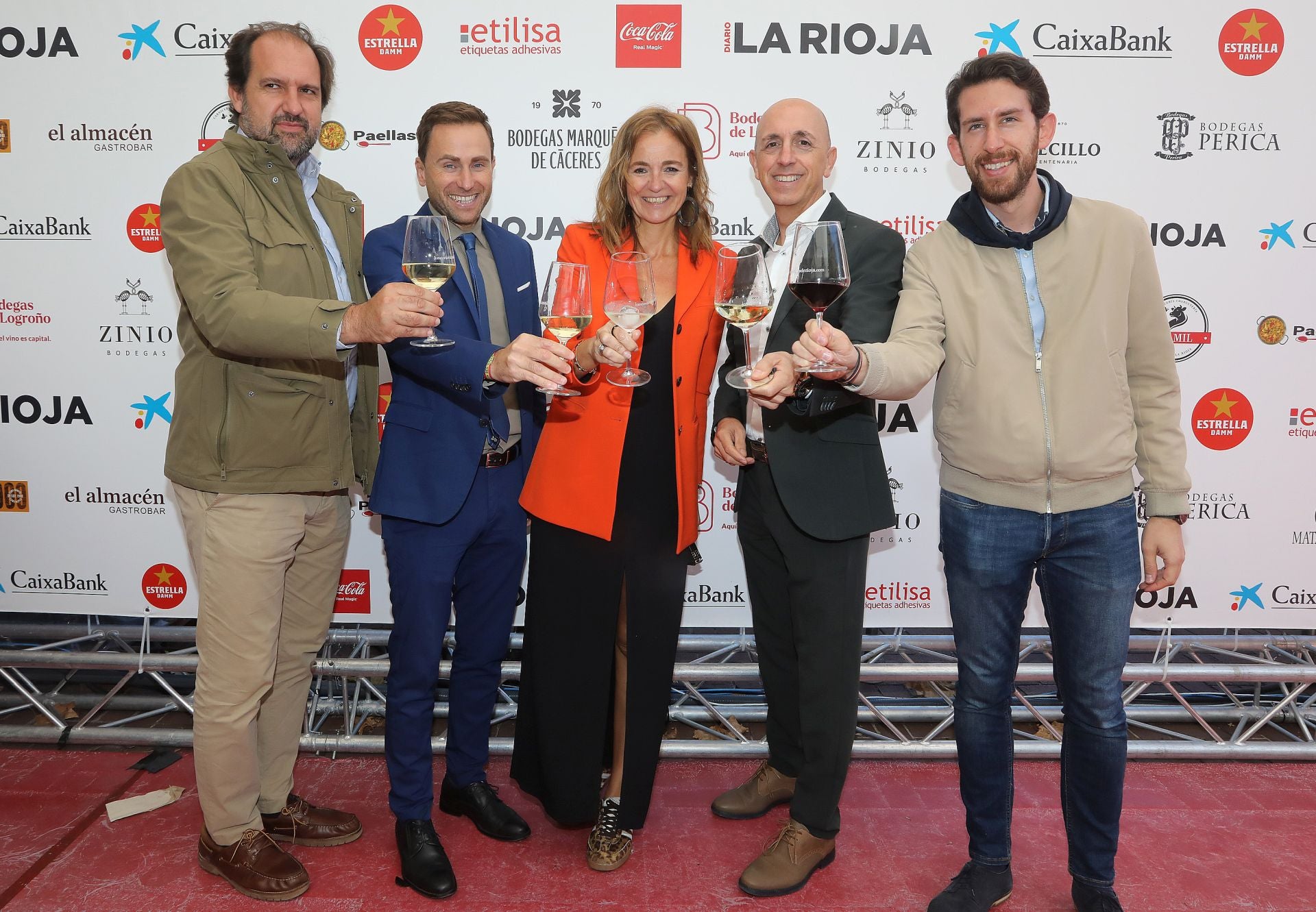 Javier Caldito, Daniel Osés (consejero de Política Local), Estrella Domínguez, Óscar León y David Peso.
