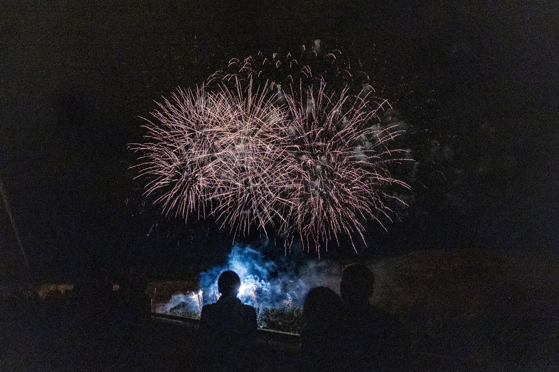 Primera noche de fuegos artificiales de San Mateo