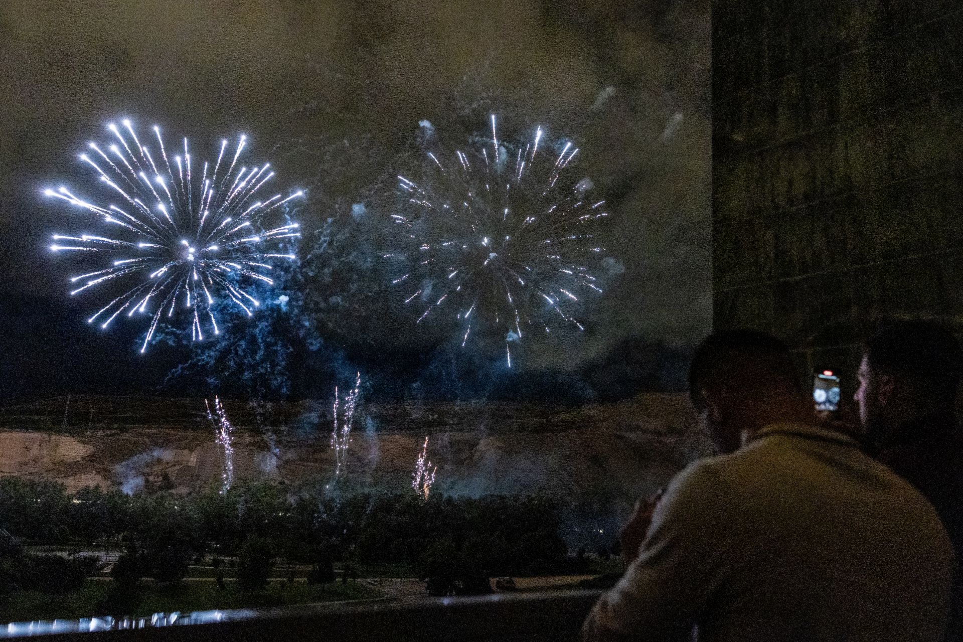 Primera noche de fuegos artificiales de San Mateo
