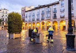 El trabajo de Logroño Limpio en San Mateo