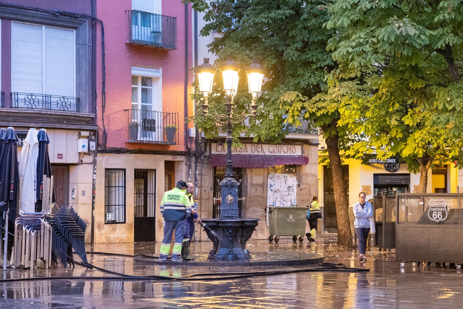 El trabajo de Logroño Limpio en San Mateo