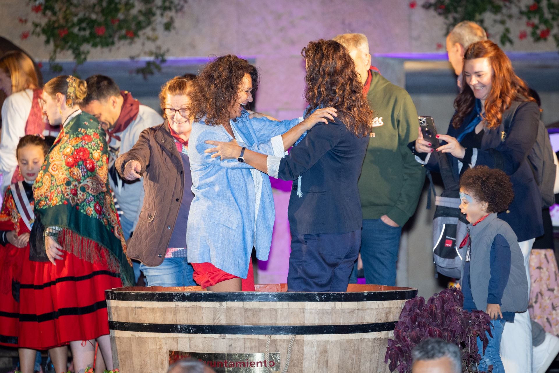 Las imágenes del pisado popular