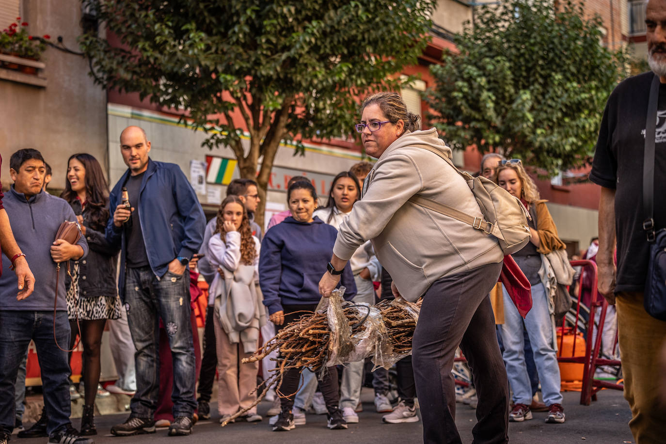 Las imágenes del concurso de lanzamiento de gavillas