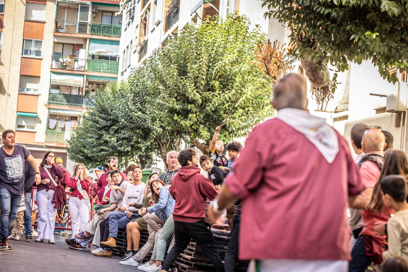 Las imágenes del concurso de lanzamiento de gavillas