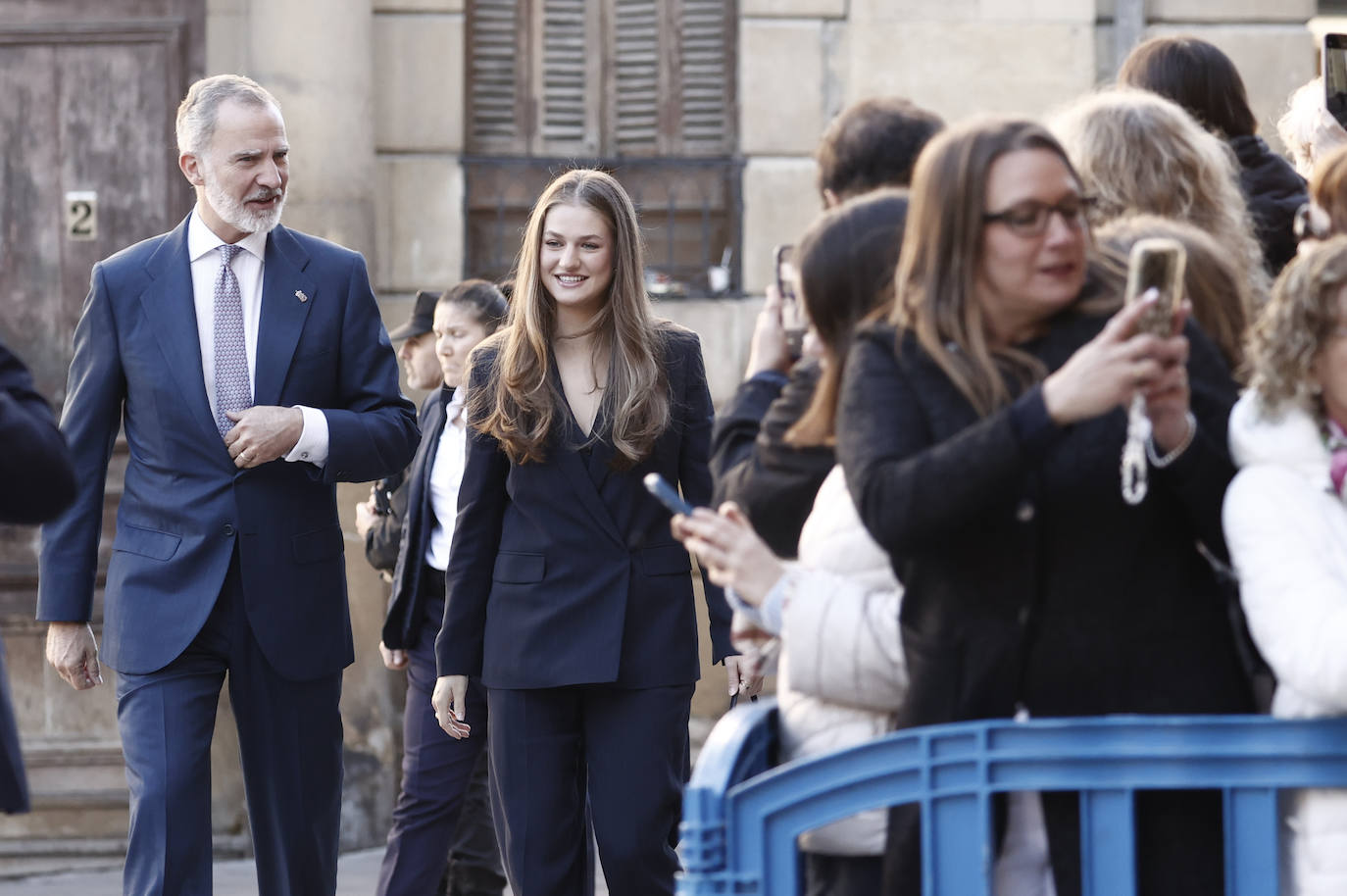 Las imágenes de la primera visita de la princesa Leonor a Viana