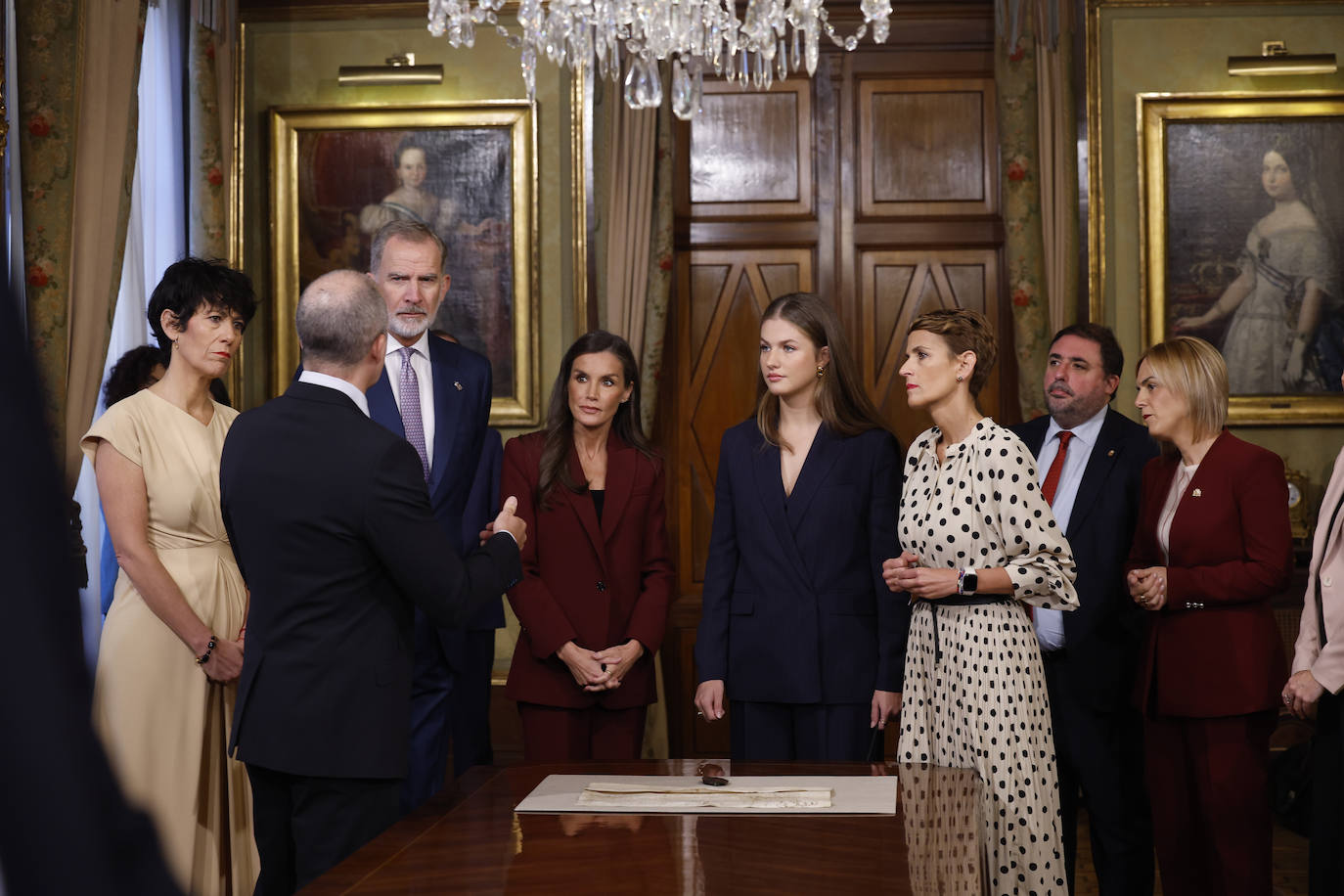 Las imágenes de la primera visita de la princesa Leonor a Viana