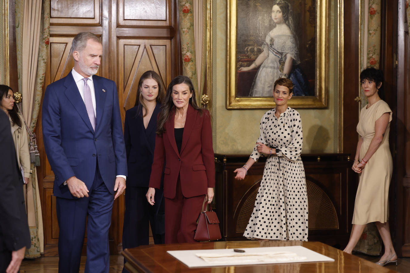 Las imágenes de la primera visita de la princesa Leonor a Viana