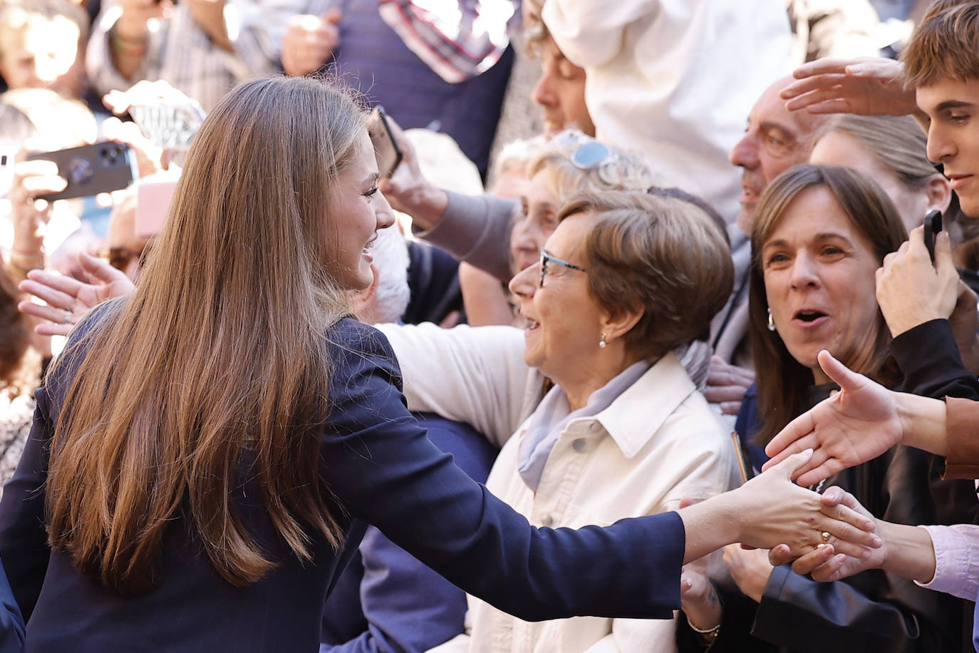 Las imágenes de la primera visita de la princesa Leonor a Viana