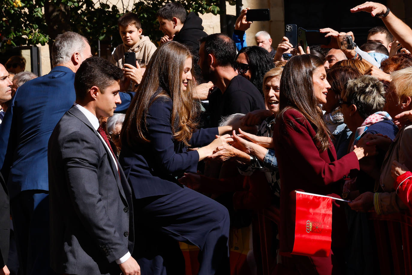 Las imágenes de la primera visita de la princesa Leonor a Viana