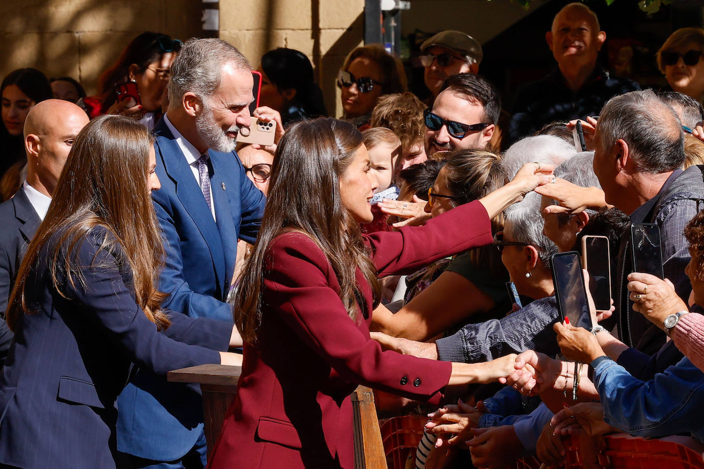 Las imágenes de la primera visita de la princesa Leonor a Viana