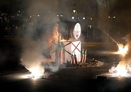 La cuba ha ardido en pocos segundos.