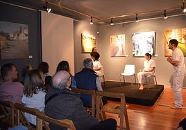 Actores de Tagaste, en una actuación en el Museo de la Romanización, en el marco el programa Lunarte del Consejo de la Juventud.