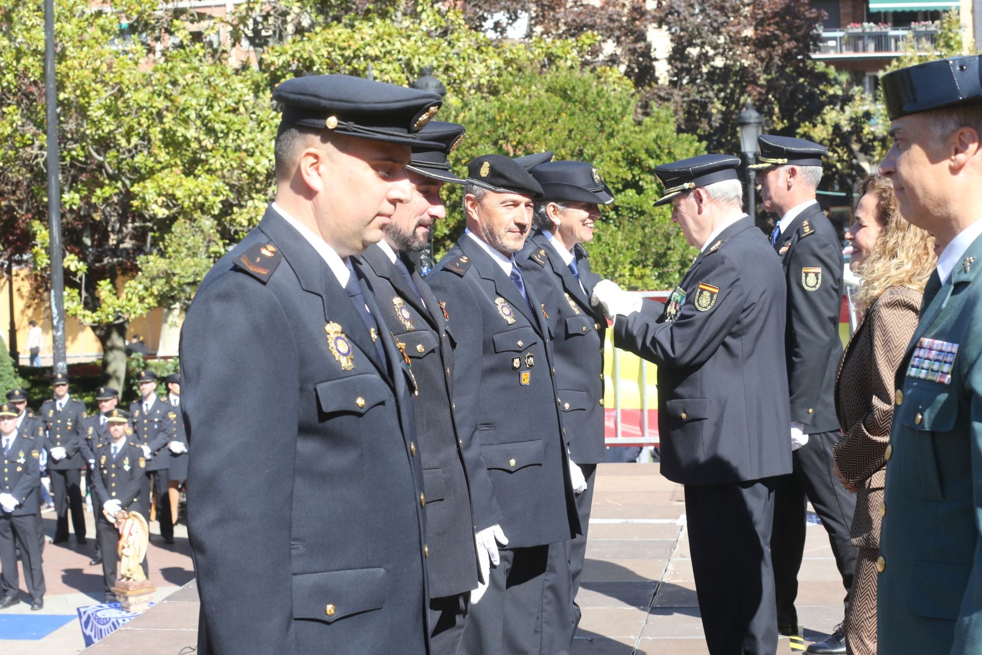 La Policía Nacional se hace sentir en Logroño en los Ángeles Custodios