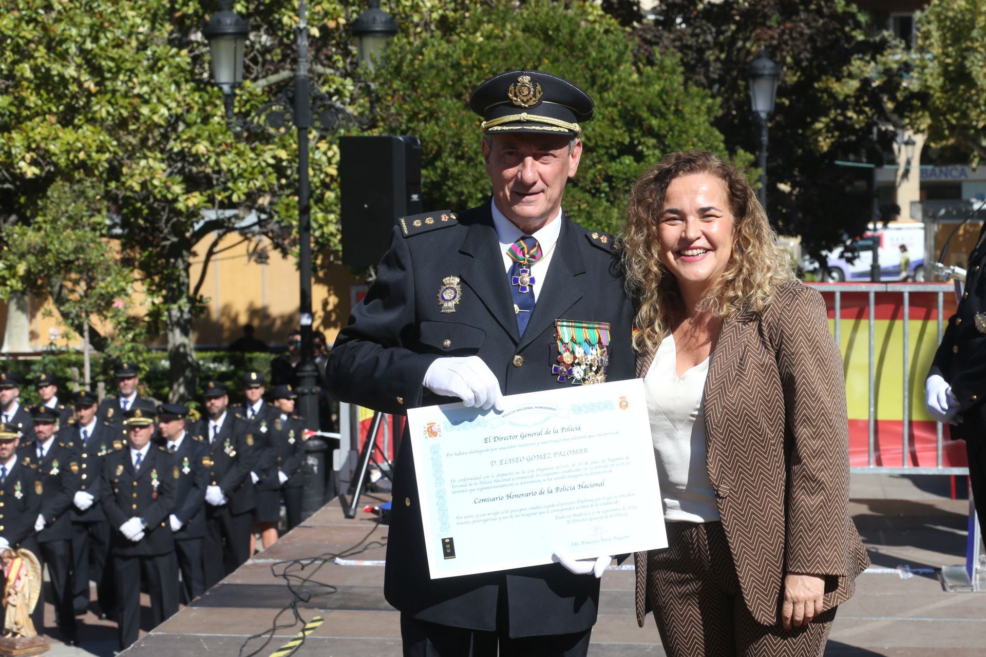 La Policía Nacional se hace sentir en Logroño en los Ángeles Custodios
