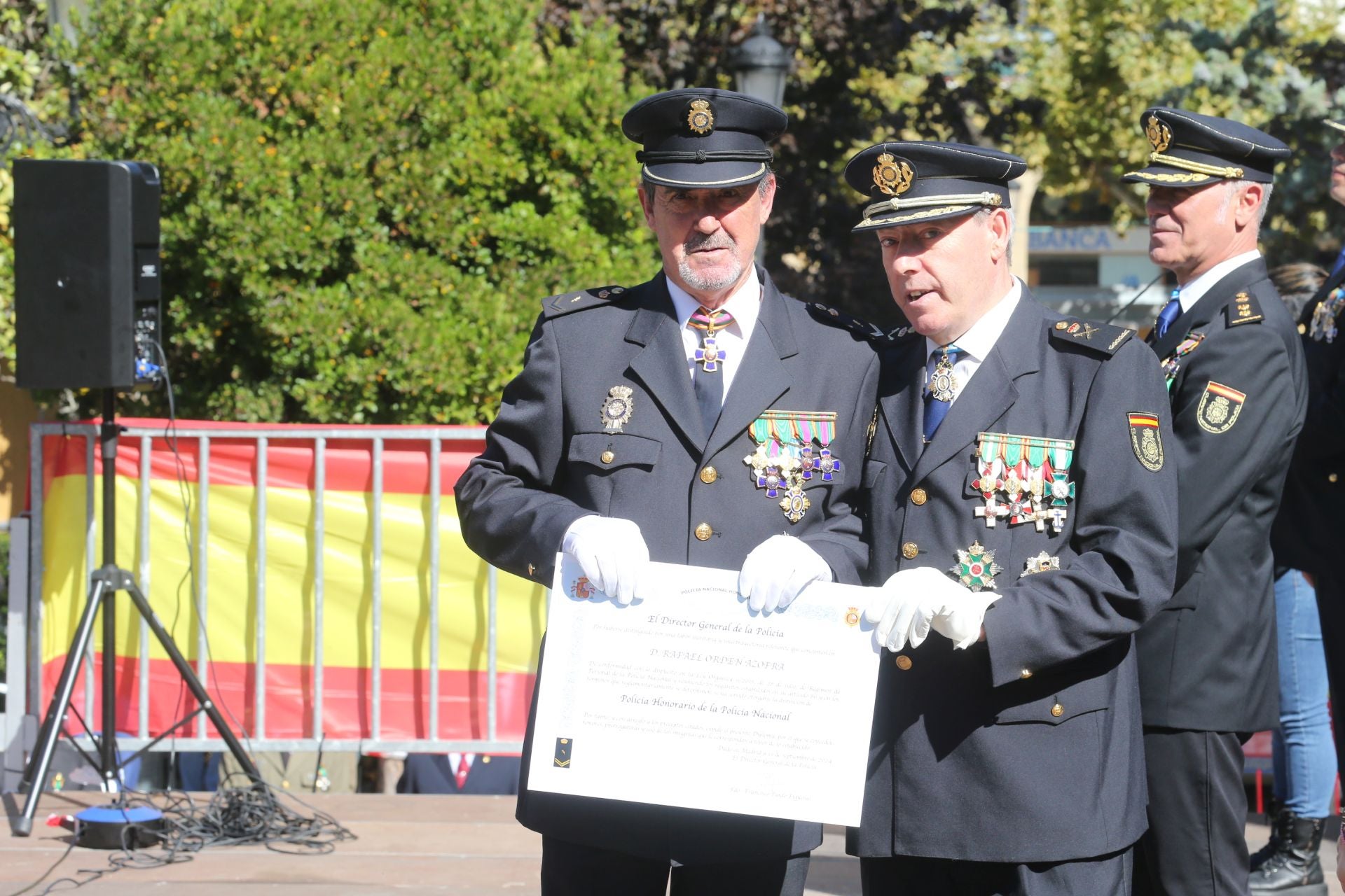La Policía Nacional se hace sentir en Logroño en los Ángeles Custodios