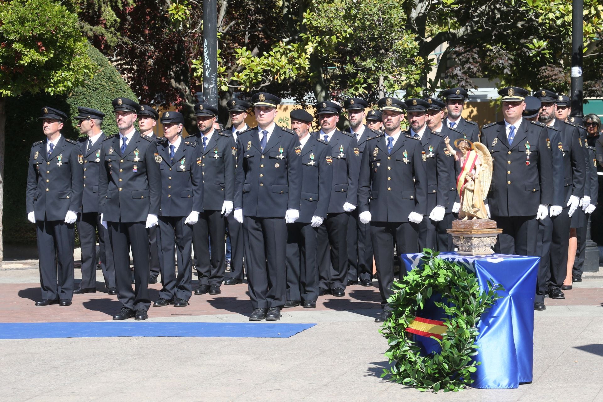 La Policía Nacional se hace sentir en Logroño en los Ángeles Custodios
