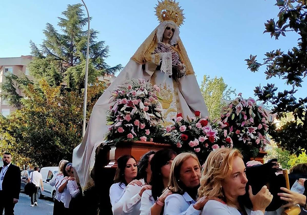 Procesión de la Virgen del Rosario.