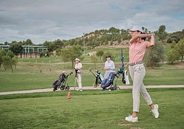 Una jugadora, durante el Torneo Montecillo del año pasado.