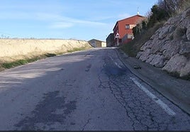 Problemas en el firme en la carretera de Fonzaleche