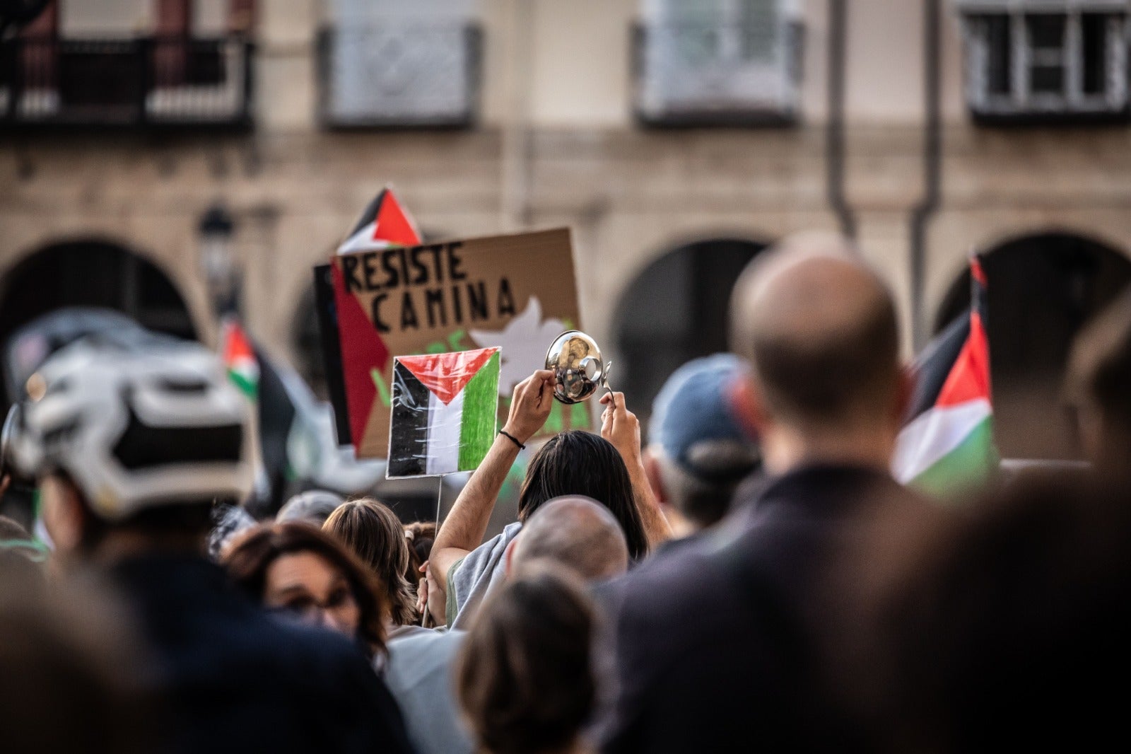 Manifestación en Logroño en apoyo al pueblo palestino