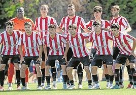 Once inicial de la Unión Deportiva Logroñés en el partido disputado ante el Alavés B.