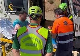 La Guardia Civil rescata en helicóptero a un corredor de la Arnedillo Trail