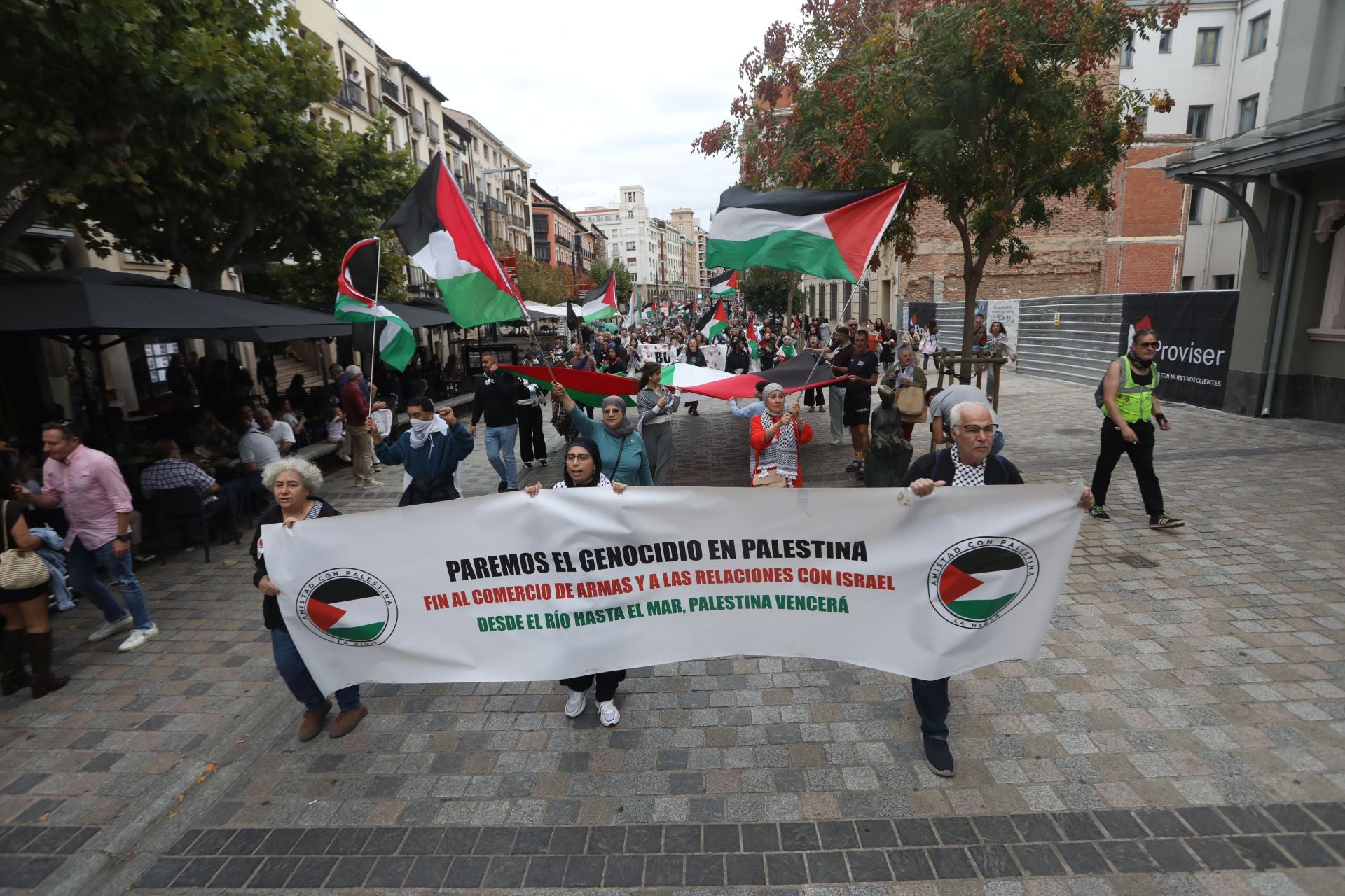 Manifestación de Logroño contra la guerra en Palestina