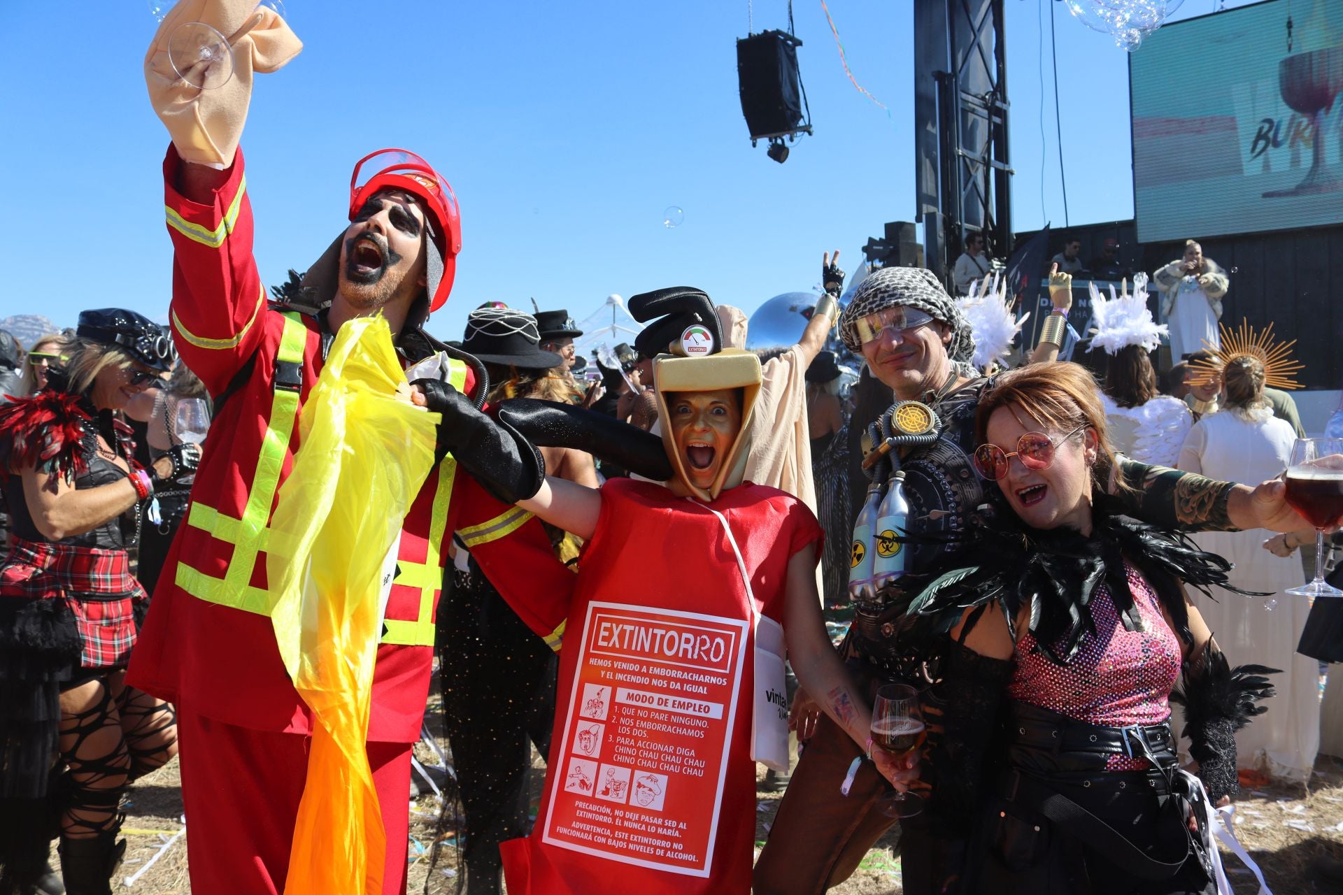 Disfraces, música y buen vino en el Vintae Wine Fest
