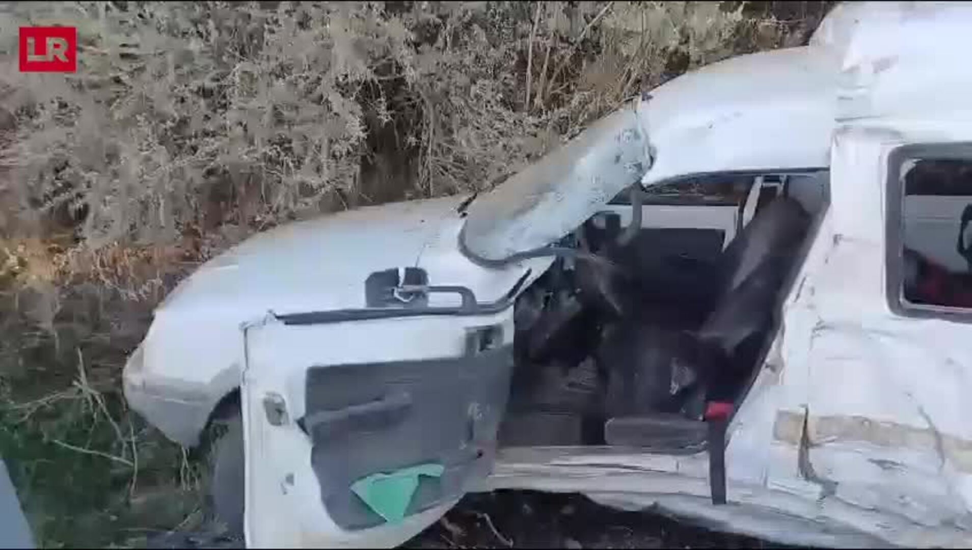 Un herido grave tras una colisión entre un camión y una furgoneta en Ollauri