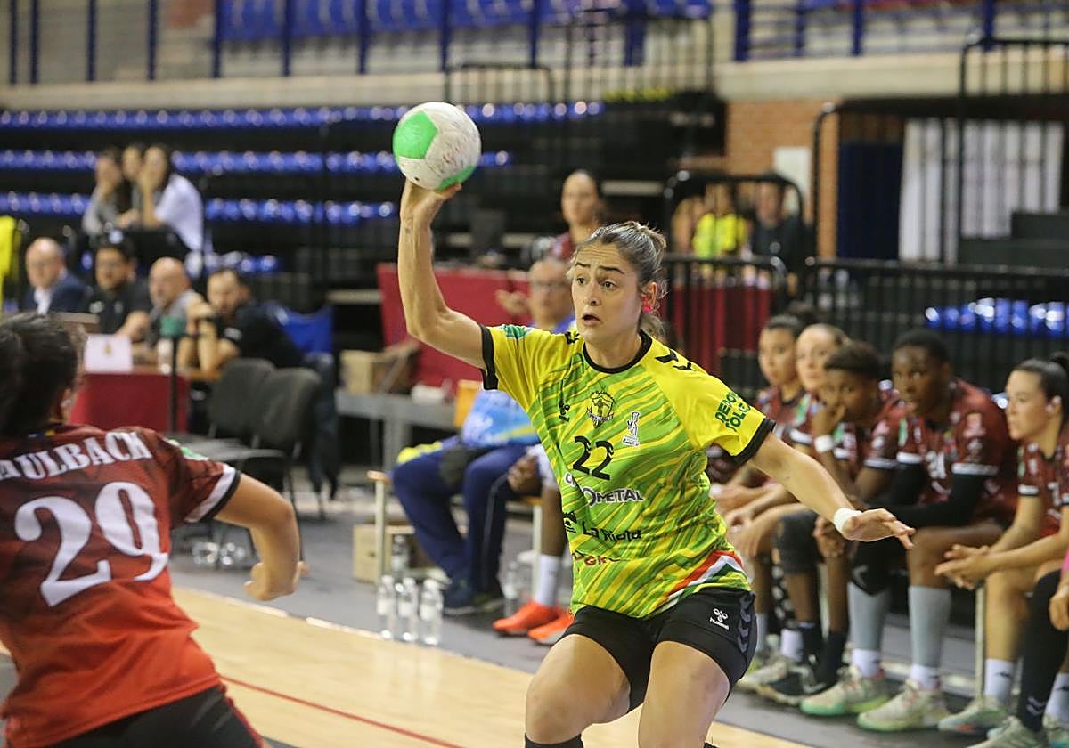 June Loidi, durante el partido contra el Zonzamas.