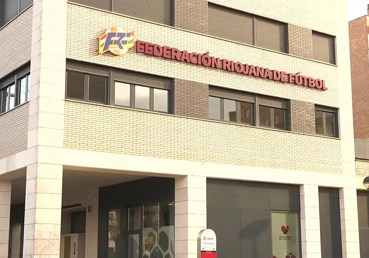El edificio de la Federación Riojana de Fútbol.