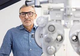 José Ramón Parrilla, en Capitol, el centro óptico que dirige en Logroño.
