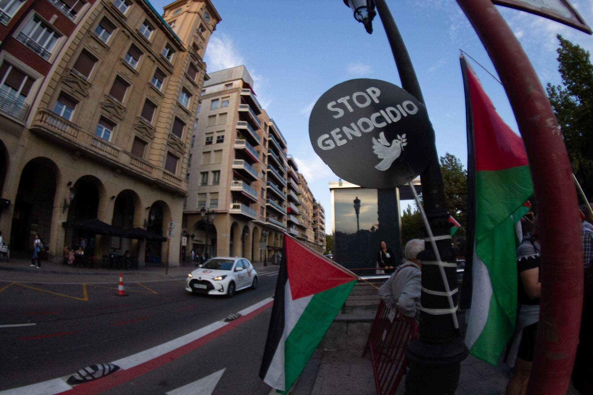 Protesta en Logroño contra la masacre en Gaza