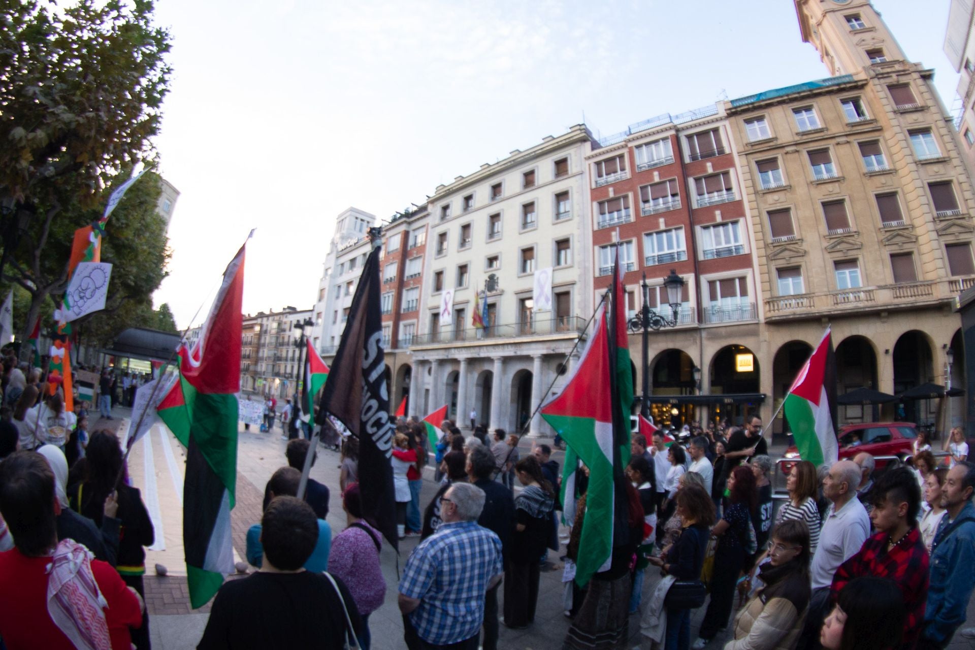 Protesta en Logroño contra la masacre en Gaza