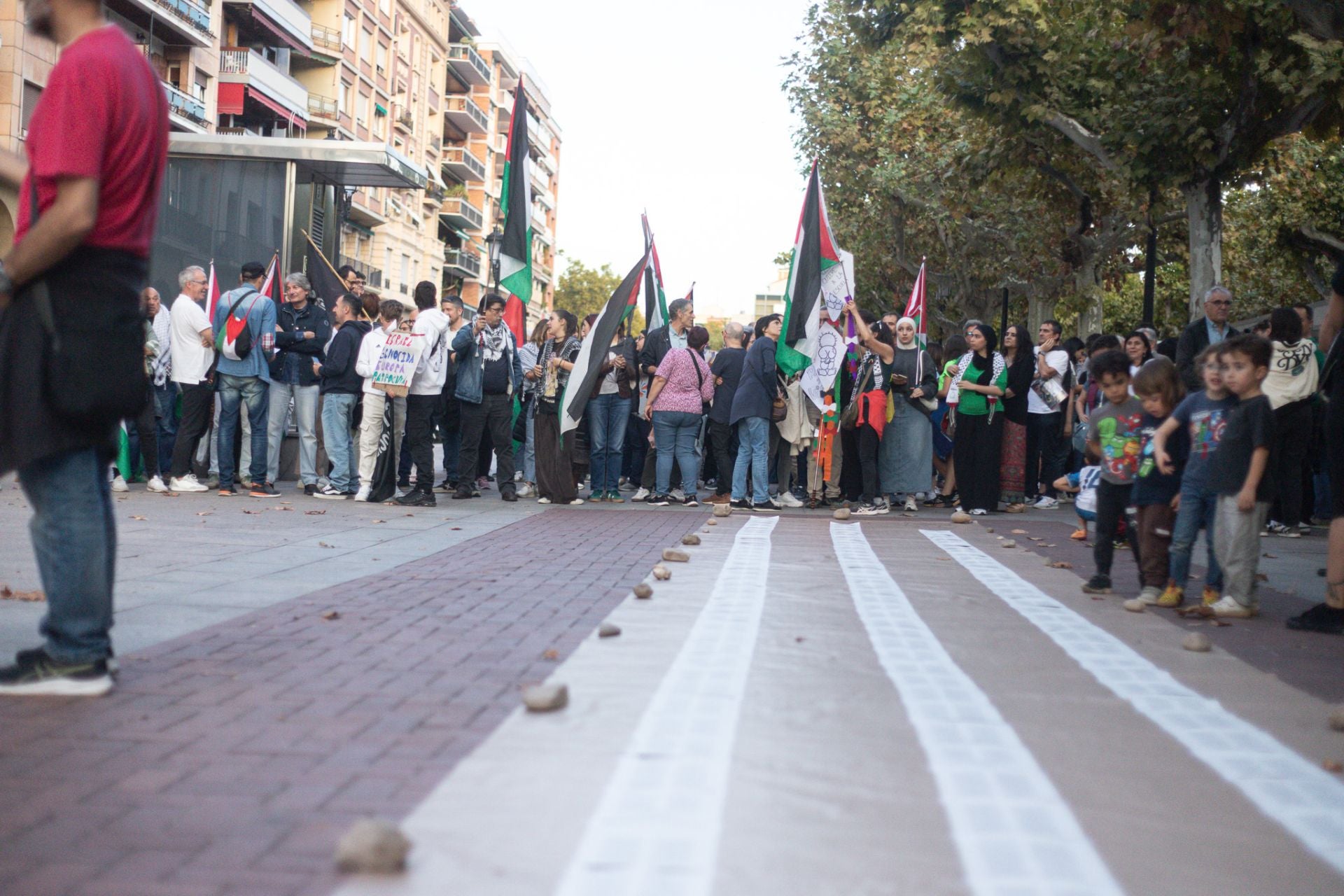 Protesta en Logroño contra la masacre en Gaza