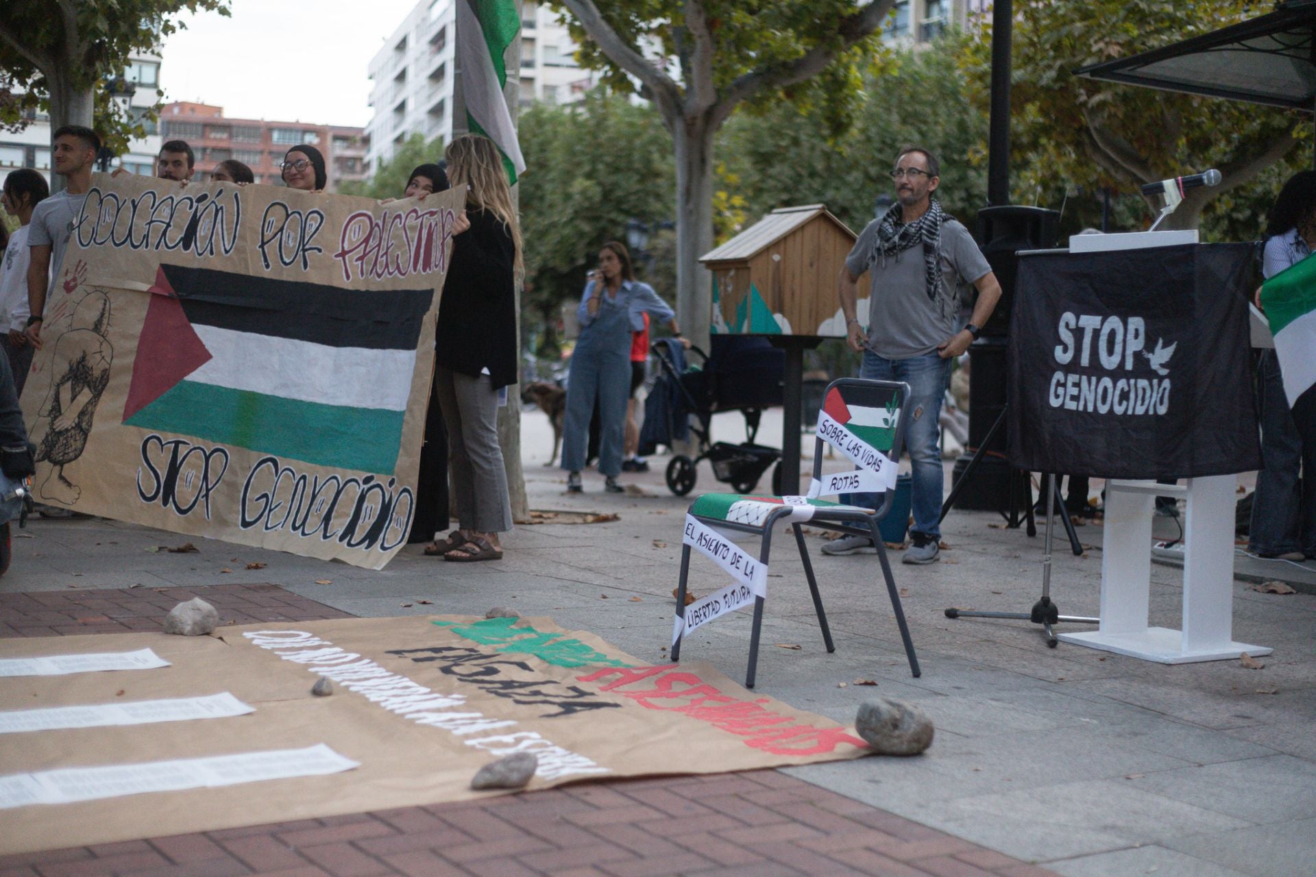 Protesta en Logroño contra la masacre en Gaza