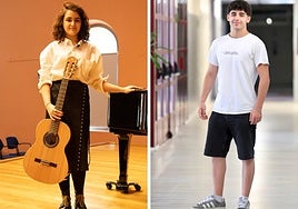 Candela Cabezón y Alberto Espiga.