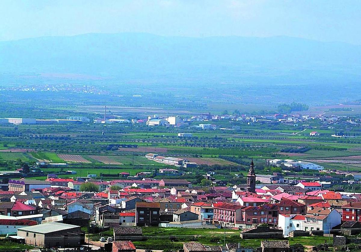 Panorámica de Pradejón, en una imagen de archivo.