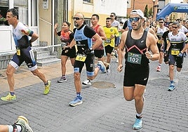 Salida de la Duatlón Cros de Rincón de Soto en 2024.