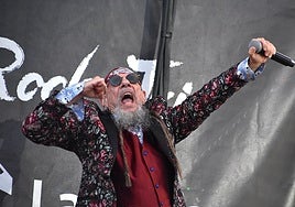 El Drogas durante su concierto en RockLand de Santo Domingo de La Calzada en 2024.