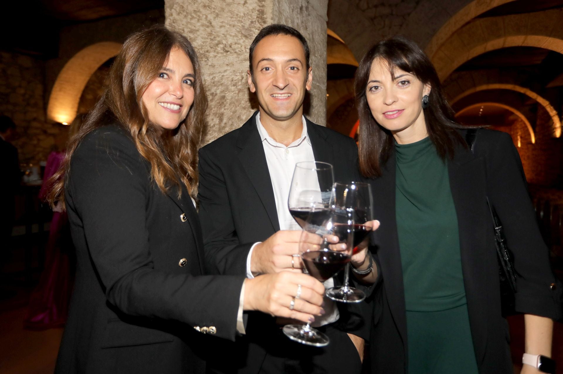 Menchu Mangado, José Luis Gómez y Esther Sáenz-López.