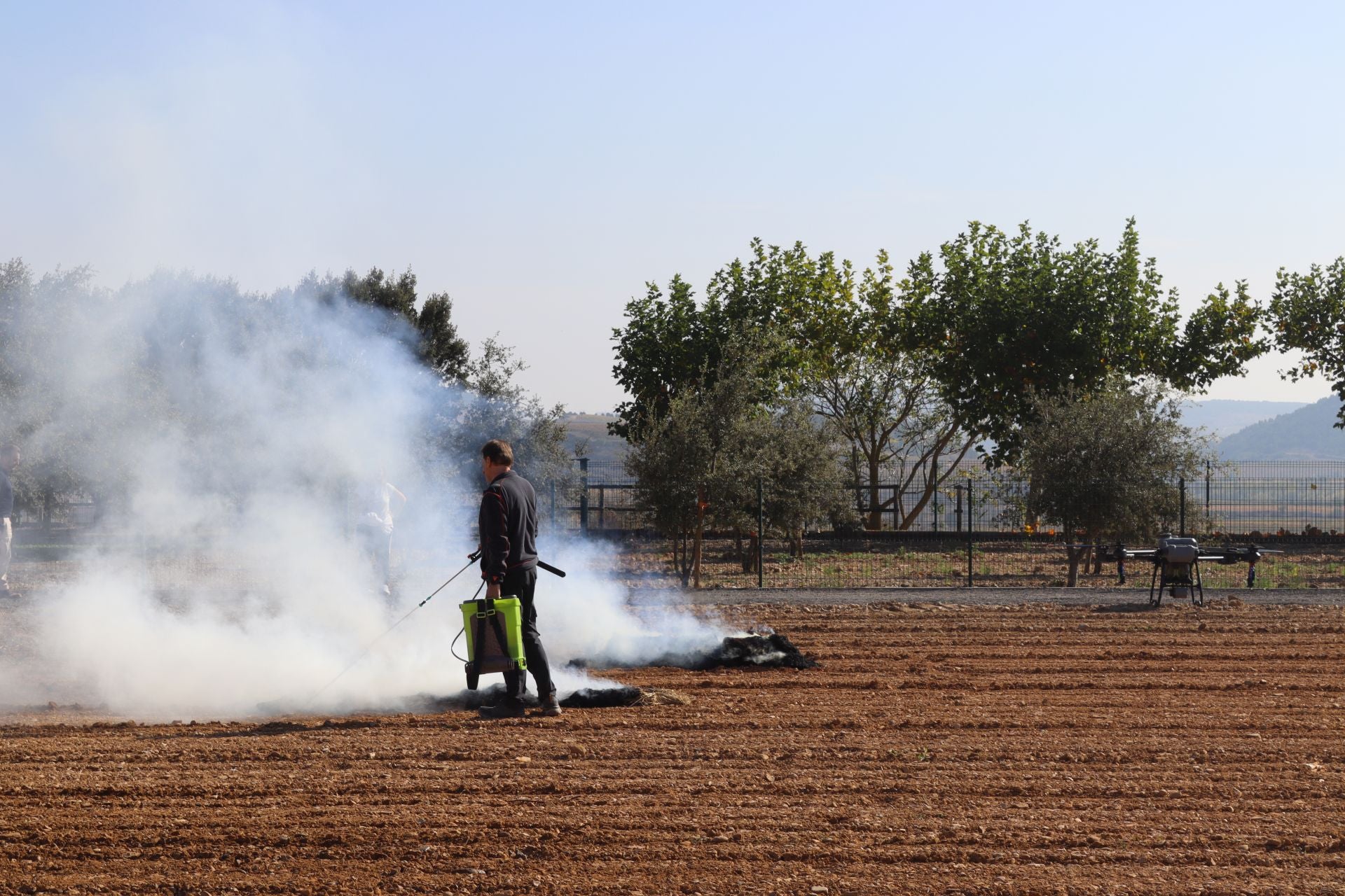 Exhibición de drones entre San Vicente y Briones