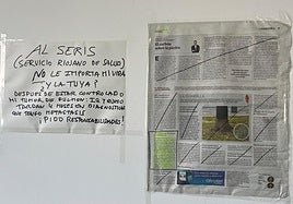 Cartel colocado en las salas de espera de radiología en el Hospital San Pedro y en el Carpa.