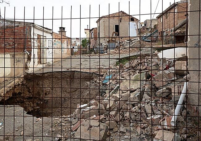 Zona clausurada tras el derrumbe del pasado mes de marzo.