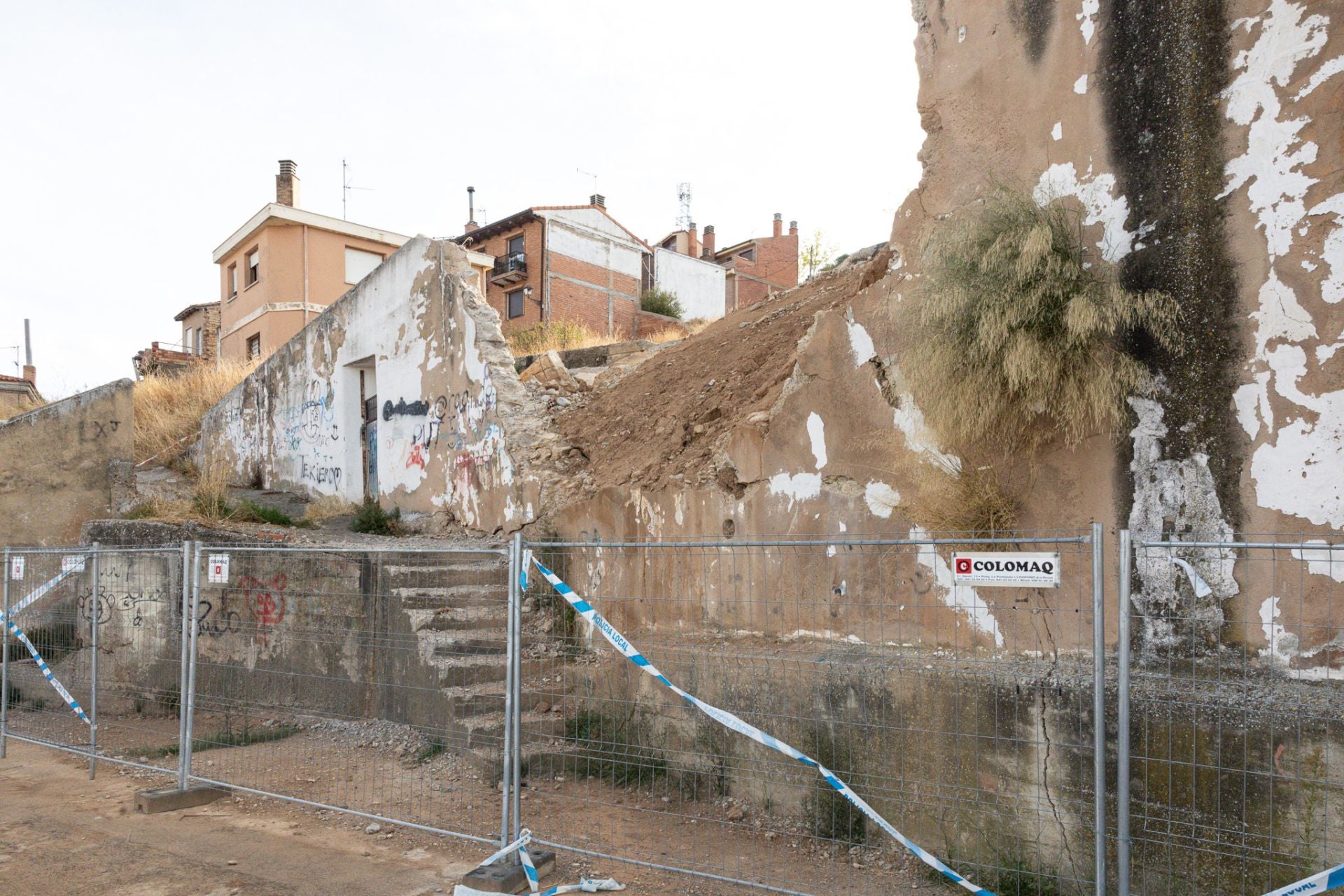 Los derrumbes del barrio de Bodegas de Villamediana