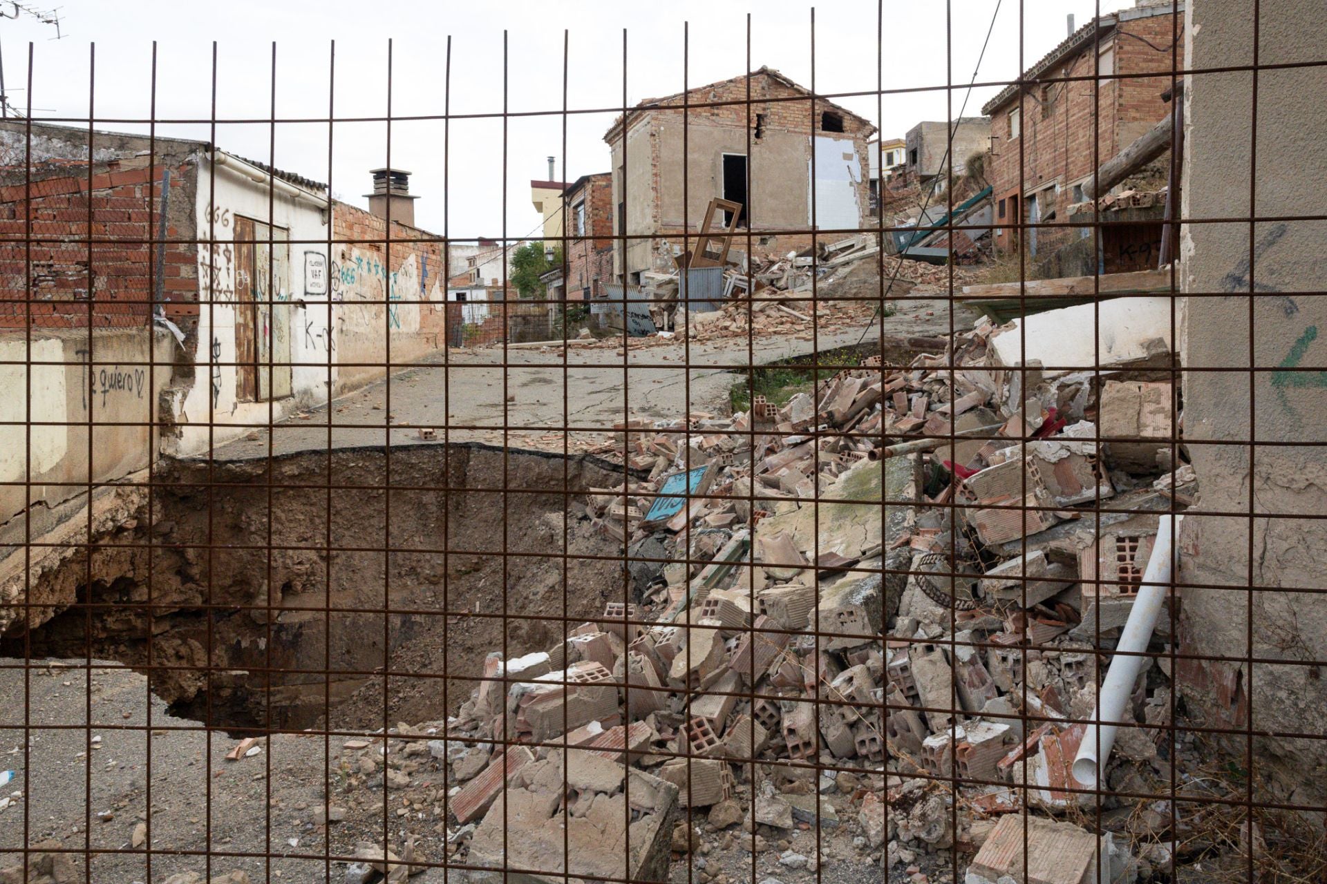 Los derrumbes del barrio de Bodegas de Villamediana