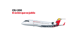 El vuelo a Madrid cambia de avión: así era el CRJ-200 y así es el ATR 72