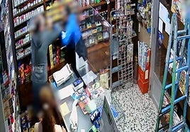 Imagen de la grabación del intento de atraco.