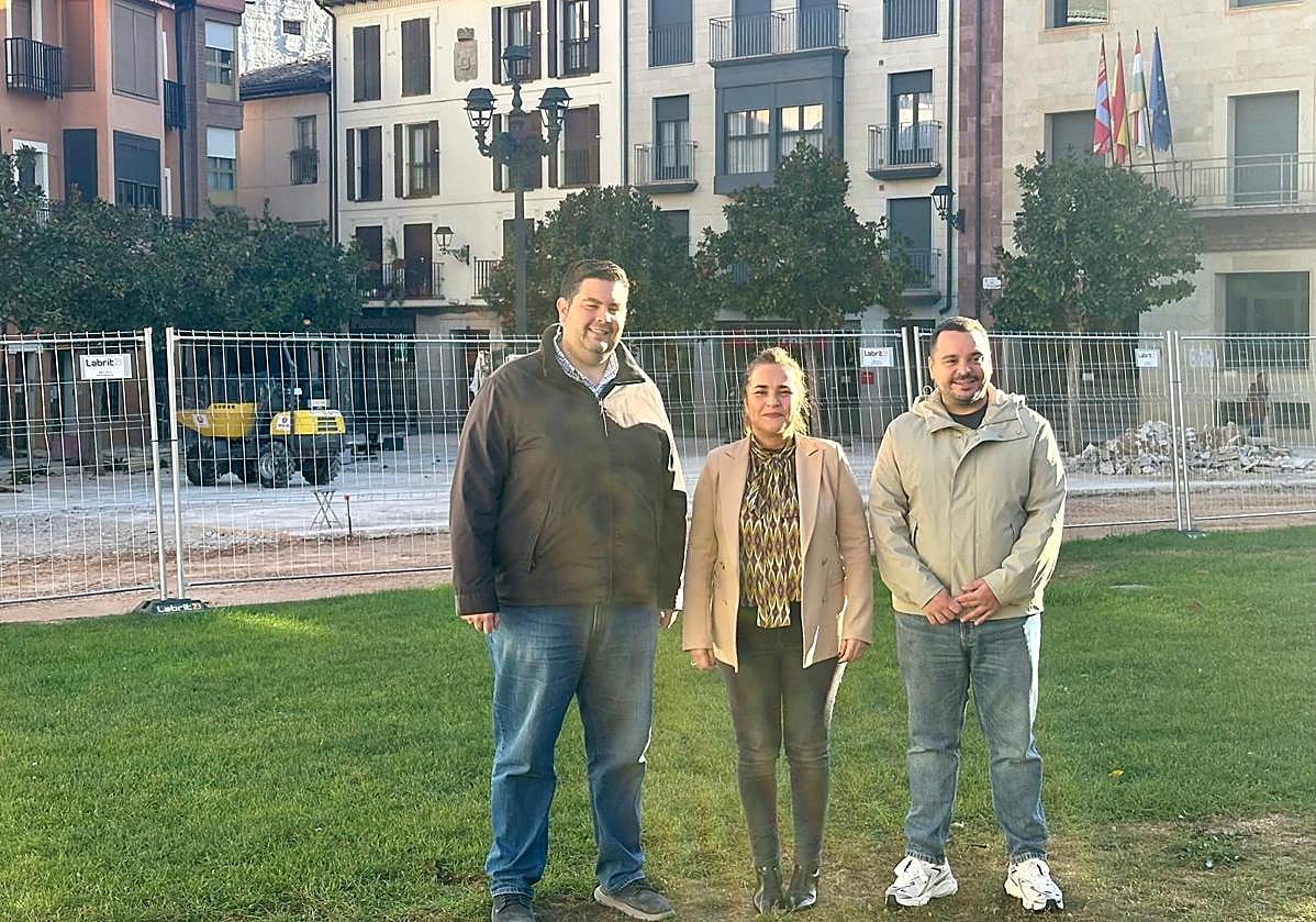 La Plaza de España de Nájera renueva su pavimento por 440.000 euros